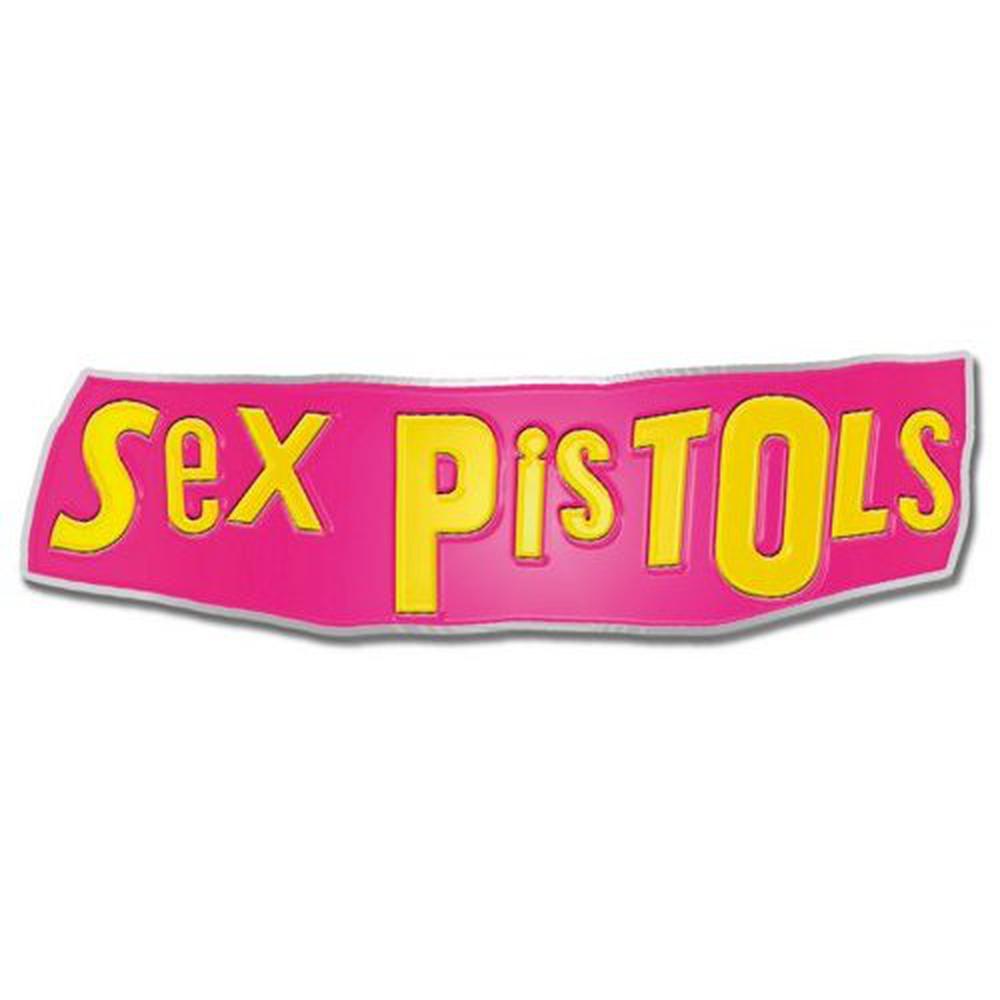 Sex Pistols Pin Classic Logo Roze Geel Attitude Holland